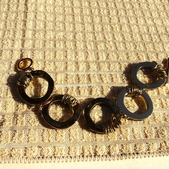 Robert Lee Morris Soho Signed Mother of Pearl Silver Plated Bracelet - Picture 4 of 8